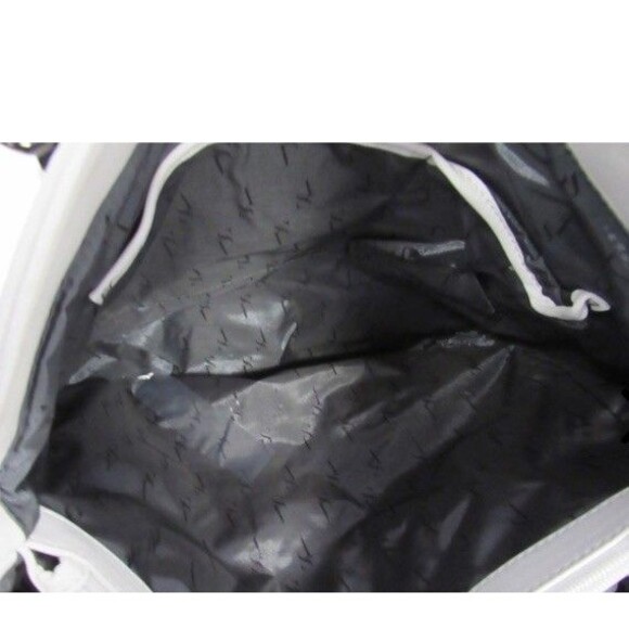 New Simply Vera Vera Wang Boswell White Basketweave Tote chiccore - Picture 2 of 6